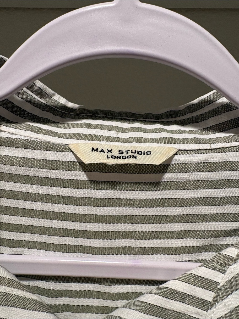 Max Studio Striped Button-Up Shirt - Picture 2 of 7